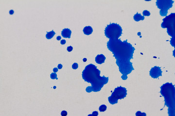 Blue splatter