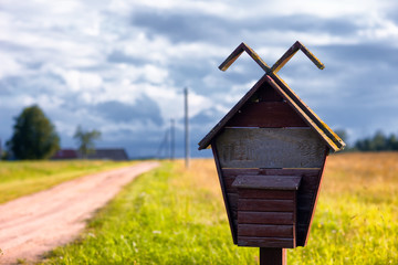 Old mailbox near the road