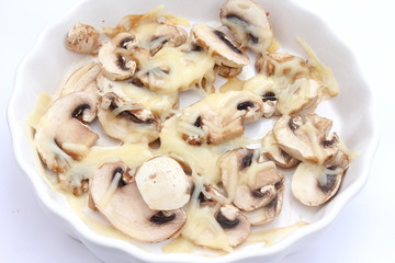 überbackene Champignions