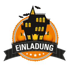 Haloween-Button: Einladung