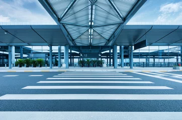 Rollo Flughafen Terminal des Flughafens Shanghai Hongqiao