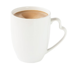Coffee white cup isolated