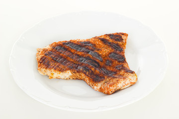 Spiced and grilled chicken filet