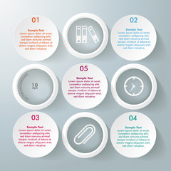 White Rings With Circles 5 Options