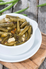 Portion of Green Bean Stew