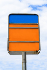 Blank Rusty Sign Board
