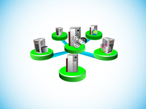 Hub and spoke integration topology