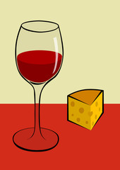 wine and cheese