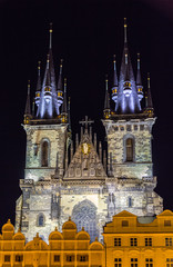 Church of Our Lady before Tyn in Prague - Czech Republic