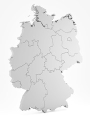 Deutschland mit Bundesländer