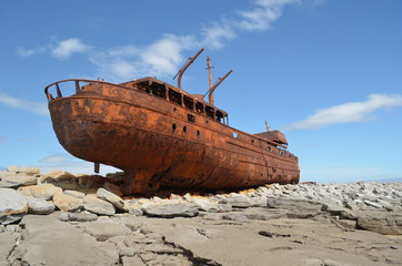 Plassey Shipwreck Aran Island Ireland