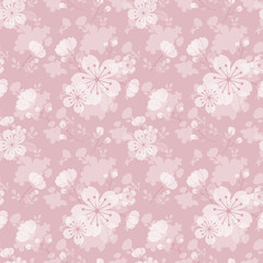Obraz premium Flower Seamless Pattern Background