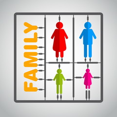 Silhouette family model kit with sign