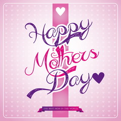 Happy Mothers's Day Typographical Background