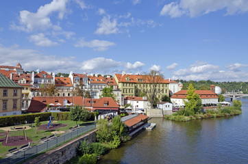 Fototapeta na wymiar Red roofs of Prague