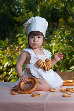 Little girl chef