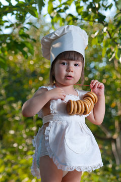 Little girl chef