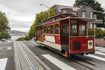 Rolgordijnen Cable Car in San Francisco © Michael Cola