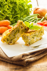 Vegetable flan