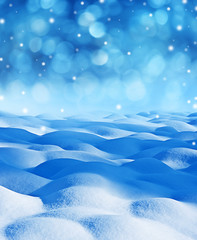 snow background with empty space