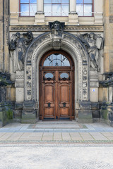 Dresden alte Tür - Brühlsche Terrasse - Kunstakademie