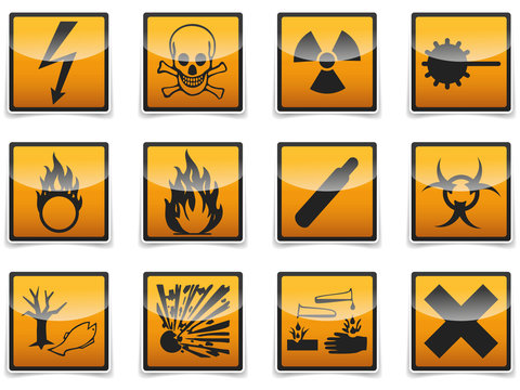 Danger symbols icon
