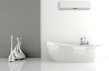 Interno con aria condizionata