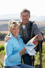 Mature Couple On Country Walk