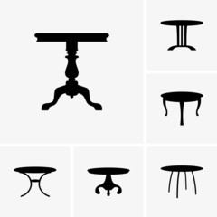 Set of small tables