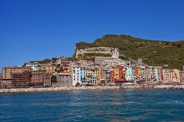 Doria castle and Portovenere town, Italy