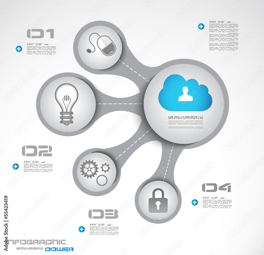 Poster infographic template design to display your data.