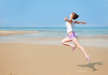 young woman on the Beach