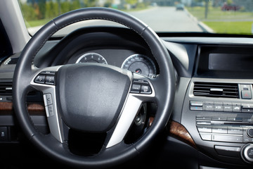 Car interior.