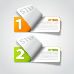 Vector Paper sticker background - product choice