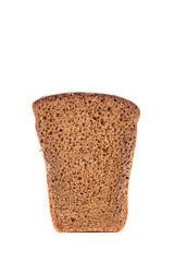 Slice of borodinsky brown bread.