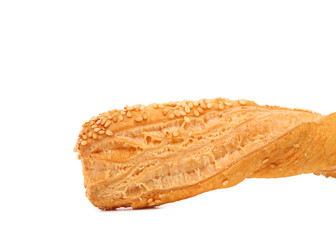 Just baked crunchy puff pastry with sesame.
