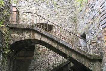 old stairs in castel