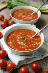 Tomatensuppe mit Reis