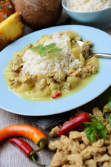 Veganes Curry mit Reis