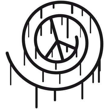 Peace Spiral Graffiti