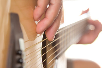 Fototapeta premium Close-up guitar.