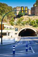 Alcazaba tunnel in Malaga, Spain