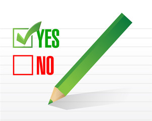 yes selected. illustration design