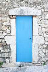 Old Mediterranean blue doors