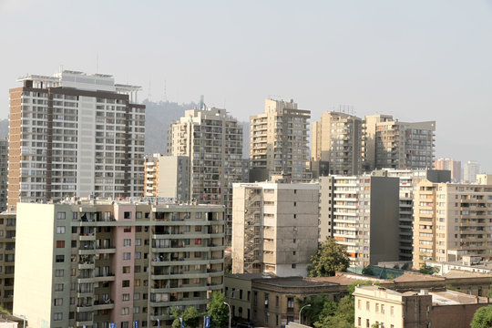 Buildings in Santiago de Chile.