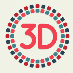 creative vector mosaic icon