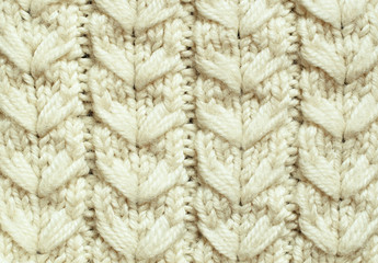 White knitted background