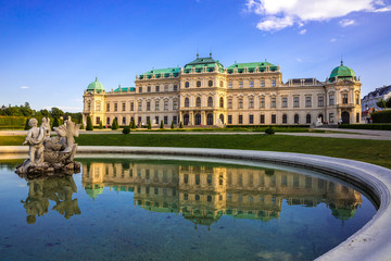 Schloss Belvedere, Wien - obrazy, fototapety, plakaty
