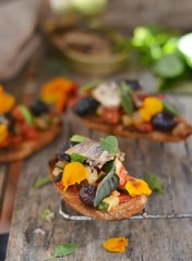 bruschetta with ratatouille