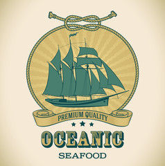 Vintage label - Oceanic